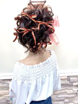 セットサロンエース(Set salon Ace) 【体育祭 盛り髪.サイドアップ】