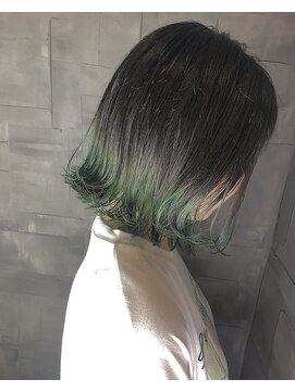 ヘアサロンエム 川越(HAIR SALON M) デザインカラー/厚めバング/ローライト/スリークボブ