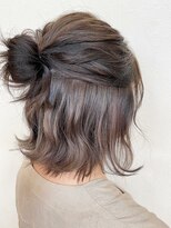 ヘアーミックス ニット(hair mix nitt) 襟足インナーカラー アレンジ