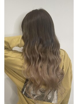 ヘアーデザイン ジェルム(Hair Design germe) ブラウンベージュのグラデーションスタイル/YUDU
