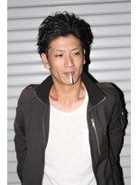 アミーコ(Amico)&nbsp;ツーブロックショートアップバングオールバックピンパーマモテる