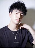 メンズ/束感ショート 波巻きパーマツイストスパイラル
