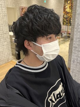 フイ 代々木(Hui) メンズ/アップバング/ツーブロックマッシュ/束感ショート