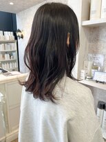 キャアリー(Caary)&nbsp;福山人気caary秋カラーマロンブラウンゆる巻き愛されくびれヘア