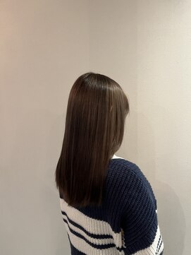 トラッド(TRAD) ワンブリーチ×暗めミルクティーグレージュ