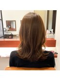 セミロングレイヤー