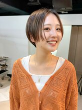 クルー(Creww KYOTO) 20代30代にオススメ・センターパートのハンサムショートボブ