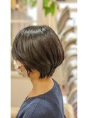 20代30代大人可愛い小顔丸みショートボブ