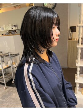 カフ(CAF) CAF松本/ウルフレイヤーカット/ダークトーンカラー/大阪