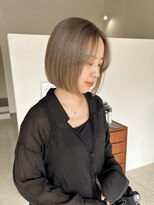 アワイ(awai)&nbsp;ミルクティーベージュボブ顔まわりカット