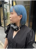 ボブ/ミニボブ/ボブアレンジ/顔周りレイヤー/ハイトーンボブ