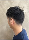 ツーブロック×アップバングスタイル
