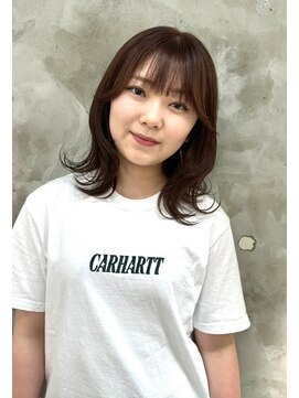 エトネ ヘアーサロン 仙台駅前(eTONe hair salon) medium【ミディアム×外ハネ巻き】
