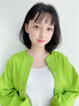ケーツー エソラ池袋店(K-two) 丸みショート前髪ありボブ*結べるボブ*地毛風カラー*白髪染め