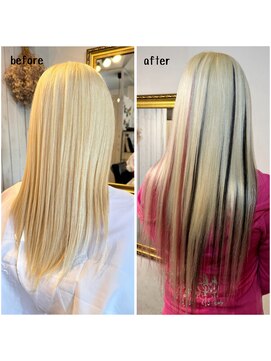 エクステンション キュー(extension Q) プルエクステ/ダイヤモンド毛質52cm(胸下)（特色）