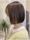 インナーカラー×ボブ