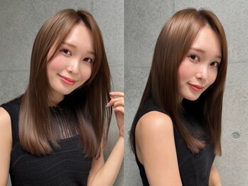 オーブ ヘアー カラ 今福鶴見店(AUBE HAIR cara)の写真/【縮毛矯正】×【髪質改善】で自然で美しい髪形に♪