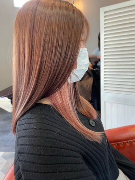 美容室 グリリ(guriri) ピンクインナーカラー