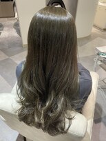 ヘアデザインファブロ イオンモール宮崎店(hair design FABRO.)&nbsp;【オリーブベージュ/ブリーチなしカラー/くすみ】