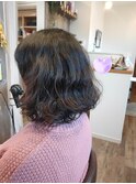 癖毛を活かしたボブスタイル