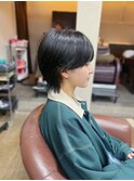 ウルフカット 刈り上げショート メンズライク ハンサムショート