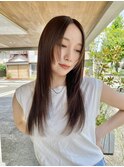 ロングレイヤー髪質改善縮毛矯正酸性ストレートパーマ
