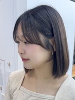 ビューブルー 亀戸錦糸町(VIEW BLUE)&nbsp;◎美髪カールベージュブラウンミディアムボブ似合わせ前髪