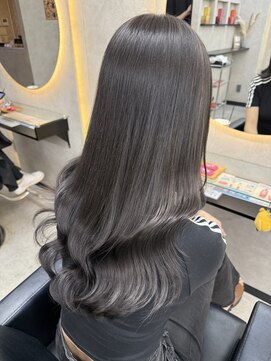 ルノン シェリー(LUNON cheliy) ハイライトカラーくびれヘアアプリコットオレンジ