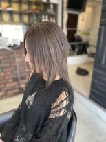 ヴァンクラウドコウベ(VENT CLOUD KOBE) くびレイヤーグレージュエモージュ大人ロング小顔似合わせ