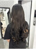 【広島韓国ヘア】韓国レイヤーカット×暗めグレーブラック
