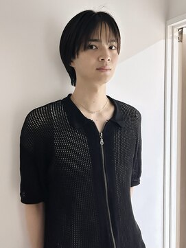 メゾンアクア 表参道(Maison ACQUA) =メンズボブ/ニュートラルヘア／MEN’S HAIR/ブルーブラック