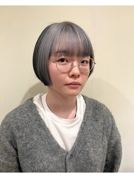 ロロン(LORONG) ショート　フレーミングカラー　シルバー