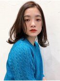 Say.ミディアムボブヘーゼルグレージュオリーブグレー表参道青山