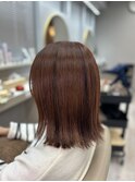 外ハネ♪髪質改善ウォームブラウンカラー♪