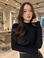 エレノア 武蔵小杉店(Eleanor) レイヤーカットグレージュカラーハイライトインナーカラー