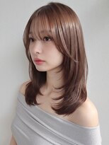 ジーナ セントラル銀座(Zina)&nbsp;髪質改善*艶髪韓国ミルクブラウンレイヤー*前髪【Zina銀座】