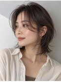 白髪ぼかし脱白髪染め似合わせショートボブ40代50代60代