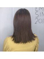 ネウィベルシア 名駅(newi belsia)&nbsp;濡れ髪　切りっぱなし　くすみピンク　セミウェットウェーブ