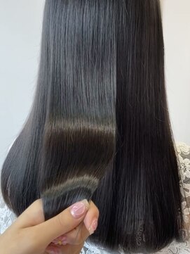 へアメイクワンプラス 四日市(HAIR MAKE ONEplus) 髪質改善カラーストレートロング艶髪/簡単スタイリング