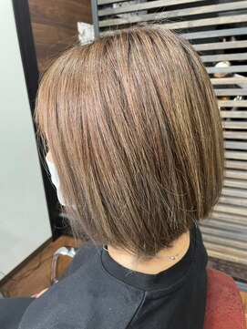 ユアーズ 四街道店(HAIR&NAIL YOURS) グレージュミルクティーグレージュマチルダボブ大人女子透明感