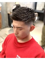 フランクスバーバー アンド ビアークラブ(FRANK'S BARBER and BEER CLUB) ジェットバング刈り上げスキンフェードバーバースタイル　I