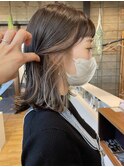 切りっぱなしインナーカラー