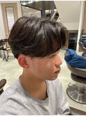 三軒茶屋_メンズ_ショート_刈り上げ_ビジネス_アップバング_小顔