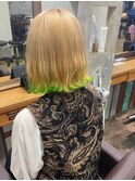 ダブルカラーベージュカラーケアブリーチカラーハイトーンカラー