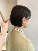 ミニボブぷつっとボブショートボブ丸みボブ
