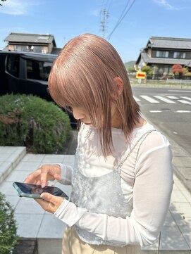 リンダ(Linda) 切りっぱなし × ミルクティーベージュ