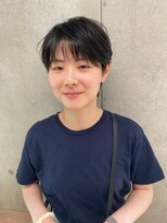 エウペ 渋谷(WEUPE)&nbsp;斜めバング/グレージュカラー/デザインカラー/シルキーベージュ