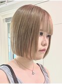 ダブルカラーベージュカラーケアブリーチカラーハイトーンカラー