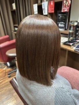 ランソ 新宿(RUNSO) くびれヘア×アプリコットオレンジ×夏×ハイライトカラー