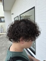 ホワイト(WHITE) プードルパーマ